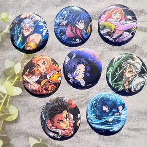 8 Ops (NOT COMBO 8) Hashira Anime Pin Buttons Gifts for Lovers