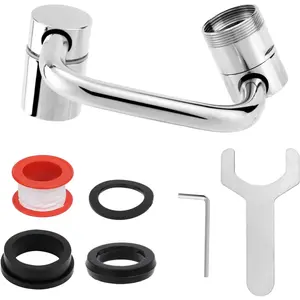 1440? Rotatable Faucet Aerator Extension, U-Shaped Faucet Extender with 2  Modes Splash-Free Swivel Aerator Adapter Attachment for Kitchen Sink or Bathroom Tap Fits Standard Threads