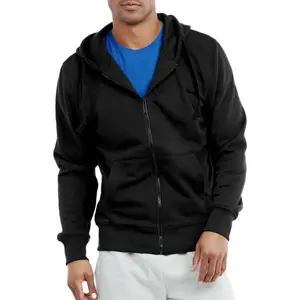 Men's Fleece Hoodie Heavyweight Cotton Full Zip with Pockets XS-3XL Sweatshirt Tops Regular Big & Tall Long Sleeve Solid Menswear Sweaters Casual Plain