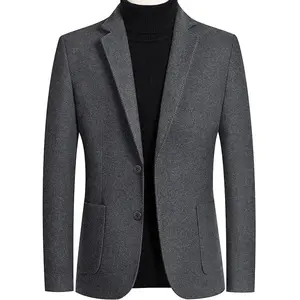 Men Cashmere Blazers Suits Jackets Business Casual Suit Wool Coats High Quality Male Slim Fit Blazers Jackets Blazers Coats