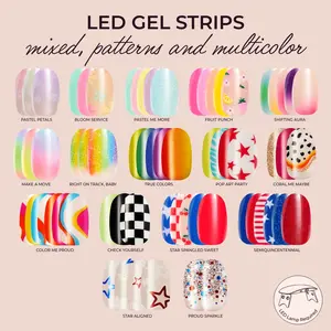 Kleo Kolor LED Gel Strip Collection - Mixed, Patterns & Multicolor