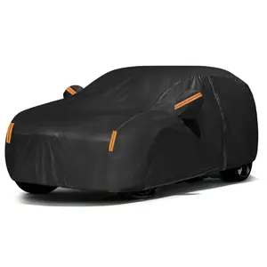 Car Cover Waterproof All Weather Full Size Protection for SUVs & Sedans - Rain Sun UV Resistant with Zipper & Reflective Strips