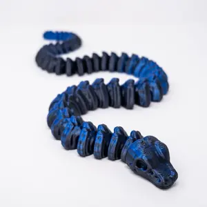 Flexi Skeleton Snakes | Articulating Snake | 3d Printed Skeleton Snakes | Skeleton Snakes Decor | Home Decor | Snake Gift | Figurine Ornaments | Big Snakes