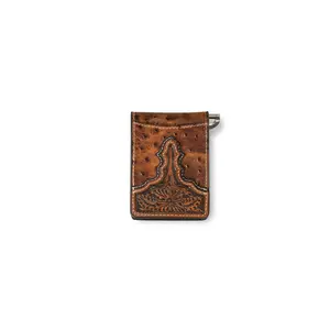 Men's Ostrich Clip Wallet