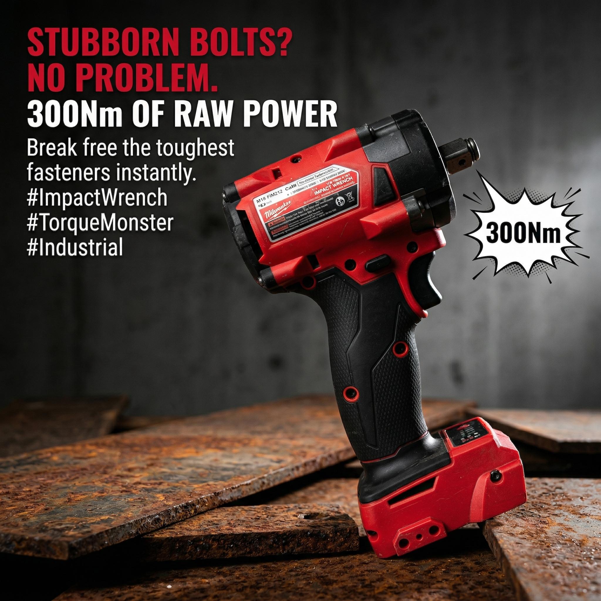 Milwaukee M18 1/2 Inch  Wrench For M18 Bolts chrome sockets and impacts