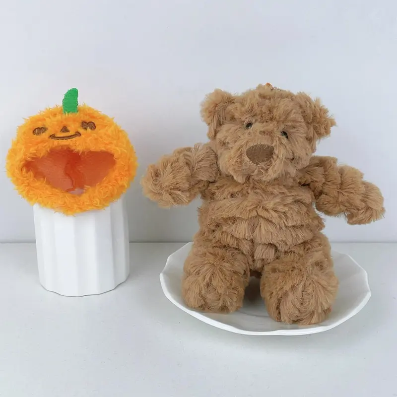 Cute Bear Design Cartoon Pendant, Fruit Hat Detachable Cover Bear, Soft Adorable Stuffed Animal Doll, Birthday Gift, Stuffed Animal Gifts, Room Decoration Accessories, Stocking Stuffers, Soft Cuddly Gift
