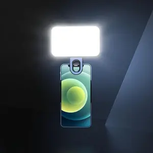 Pocket Selfie Light Mini LED Selfie Fill Light 3 Mode Adjustable Brightness Rechargeable Clip For iPhone Laptop Live Video Light