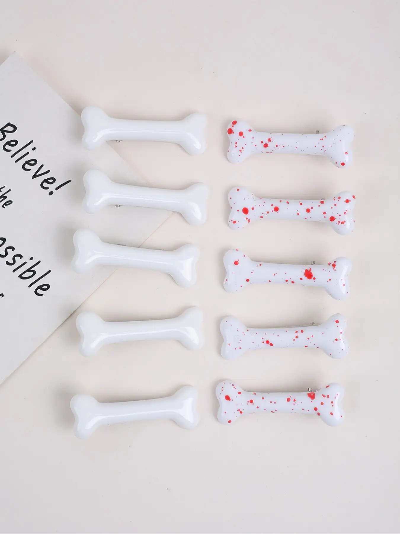 10pcs Cute Bone Duckbill Clips, Super Cute Clips, Versatile Side Bangs Hair Clamps, Festival Party Hair Accessories, Stylish Hairpins for Women
