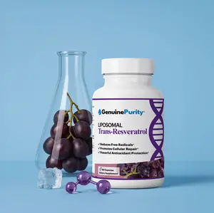 Genuine Purity Trans-Resveratrol Powerful Antioxidative Effects For Promoting Blood Sugar, Blood Pressure & Heart Health