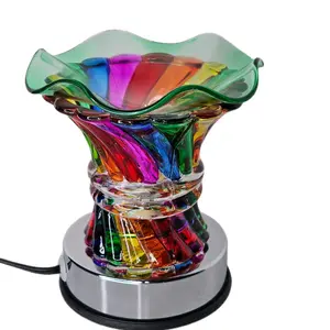 Rainbow Touch Aroma Wax Warmer Electric Scented Oil Burner Tart Warmer Aromatherapy Diffuser Gift Pack Enhances Ambiance