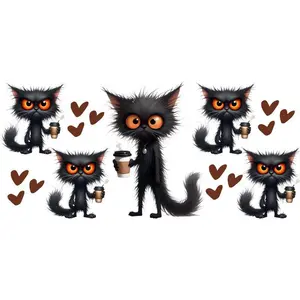 16 oz Uv Dtf Cup Wrap Grumpy Cat Coffee 867