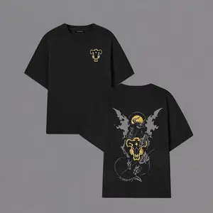 Black Clover Asta Fly Oversized Shirt | Luck in Black Clover Black Bulls Shirt  | Unisex Tee To Match Sneaker