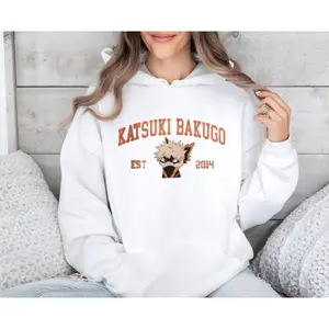 Katsuki Bakuugo Sweatshirt, Bakugo My Hero Academia Tshirt, Mha Anime Tee, Gift For Anime Fans Hoodie, Unisex Sweater Pullover Tee