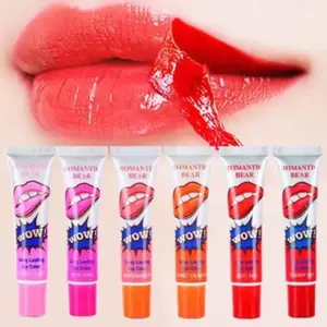 Waterproof Peel Off Lipstick for Music Festival Makeup, 6 Counts/set Liquid Lipstick, Waterproof Long Lasting Lip Gloss, Tint Moisturizing Lip Film, Tear Off to Have Natural Lip Tinting,rainbow lipgloss Glossy Cosmetic redlip stain wow lipstain