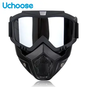 Motorcycle Mask, Full Face Motorcycle Goggles Mask, UV Resistant Outdoor Sports Ski Goggles, Riding Racing Tactical Goggles, Suitable for Motorcycle Riding, Skiing
