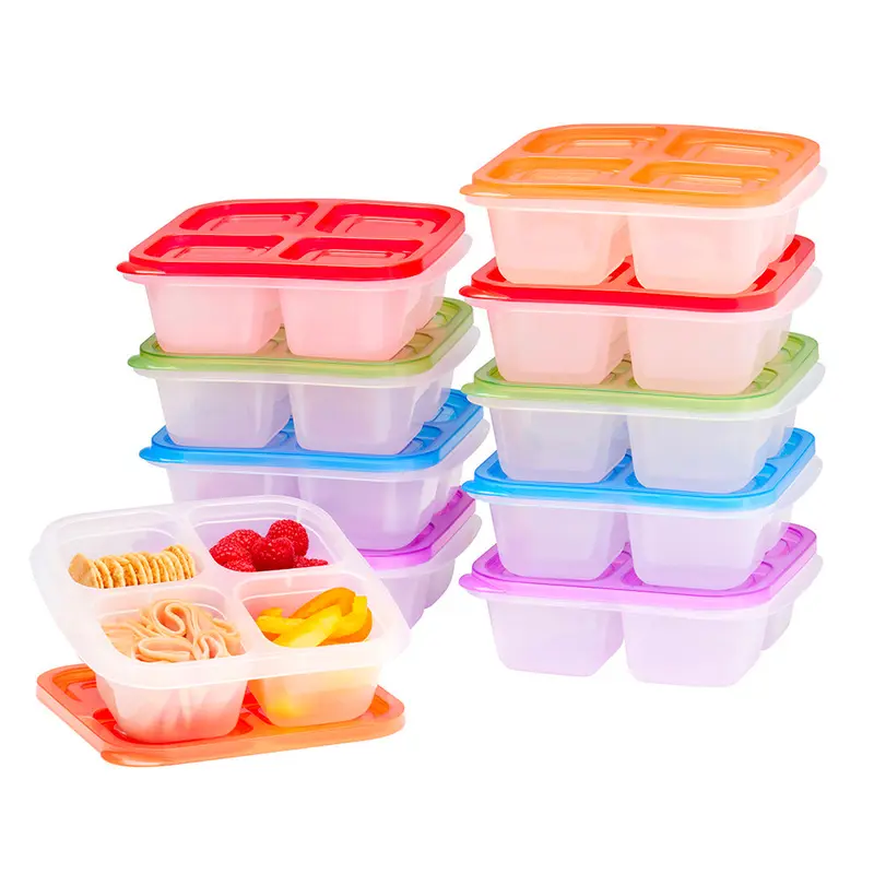 YTAXZ 100 Pack Square Charcuterie Boxes 5.32x4.92x2.56" With Clear Lids | Disposable Food Containers