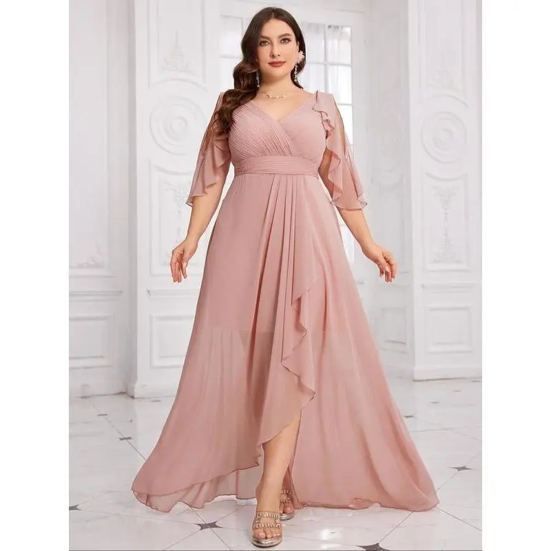 Plus size dress pink - TikTok Shop