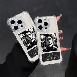 M-Morad Music Singer Phone Case for iPhone 16 15 14 13 12 11 Pro Max X XR XS Max 8 7 Plus, Anti-Drop Transparent Soft Back Cover