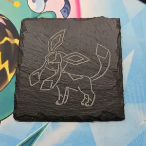 Pokemon Yu Nagaba Inspired Slate Coasters - Perfect for Pokemon Fans and Collectors Set of 8
