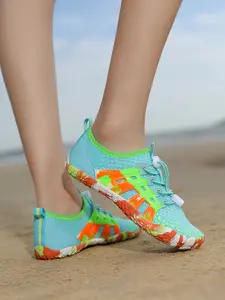 Women's Camouflage Water Shoes, Lightweight Swim Shoes, Quick-Dry Mesh Upper, Anti-Slip Sole, Ideal for Swimming and Surfing, Outdoor Hiking Activities