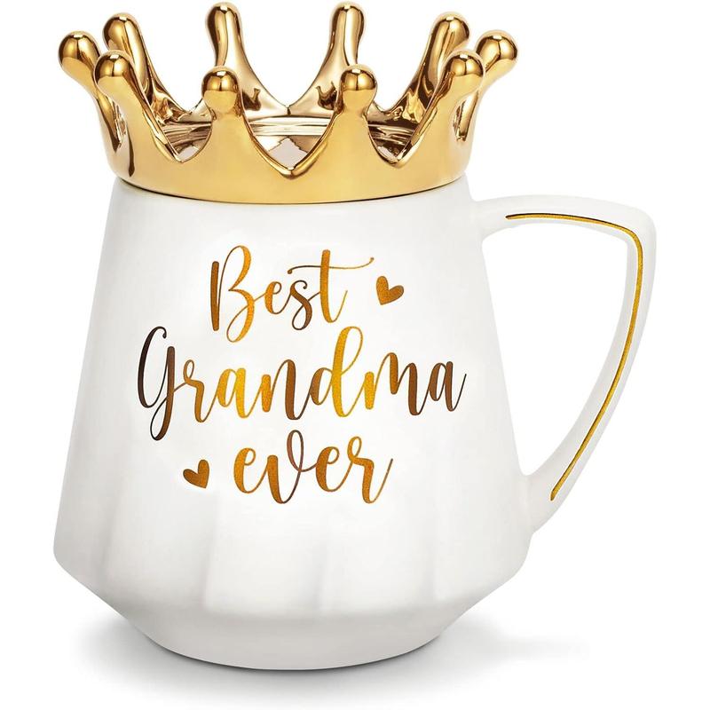 Mothers Day Gifts for Grandma Gifts from Grandkids Grandchildren, Grandma Ever Ceramic Coffee Mug Grandma Cup 12Oz with Crown Lid, Nana Gifts Birthday Gifts Grandma Mothers Day Gifts Nana Mug Mothers Day Gifts for Grandma Gifts from Grandkids Grandchildren, Grandma Ever Ceramic Coffee Mug Grandma Cup 12Oz with Crown Lid, Nana Gifts Birthday Gifts Grandma Mothers Day Gifts Nana Mug
