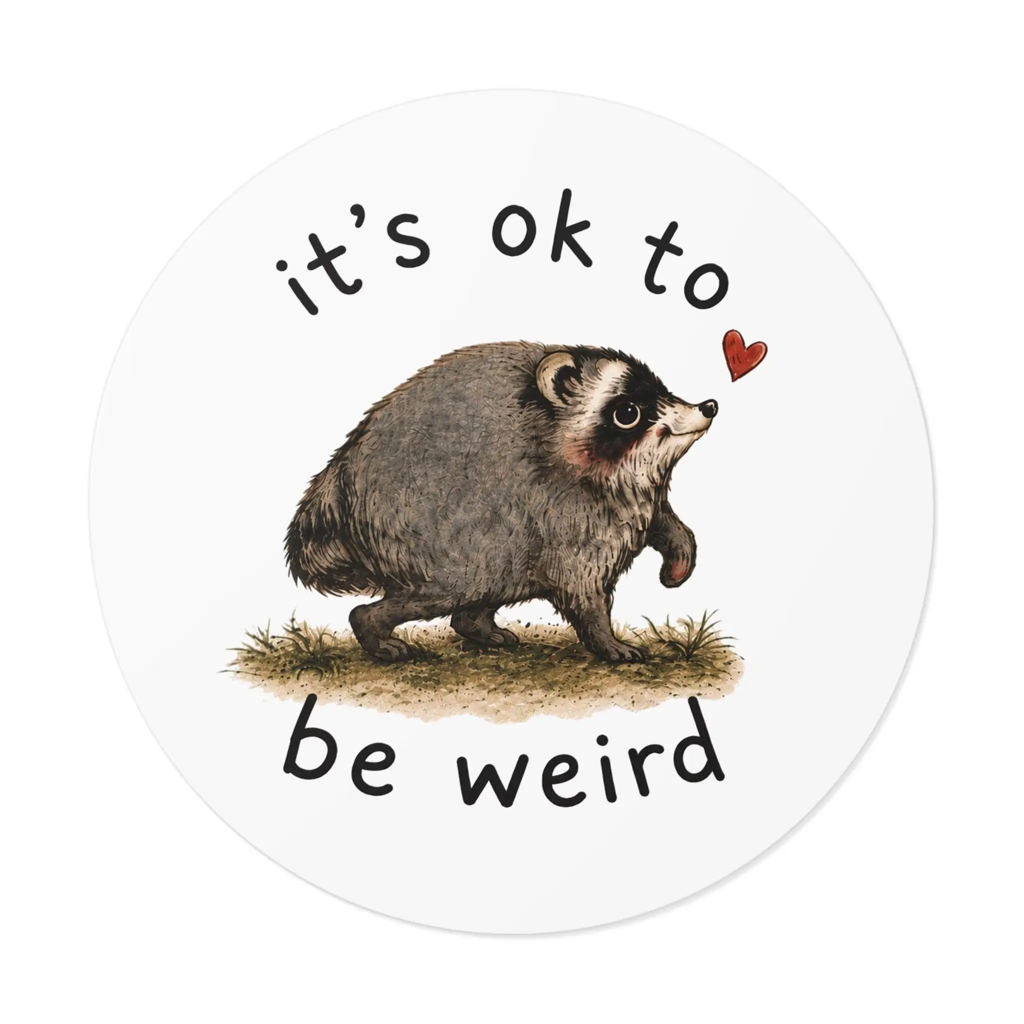 Jimothy Raccoon Vinyl Decal, Funny Raccoon Sticker, Meme Car Decal, Trash Panda Bumper Sticker, Laptop Water Bottle Sticker
