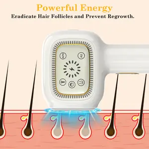 3-mode IPL hair removal device, hair remover, and intense pulsed light (IPL) hair removal equipment: almost painless with long-lasting results, automatic flashing, the perfect gift for Chinese New Year and Valentine's Day.,Party favors