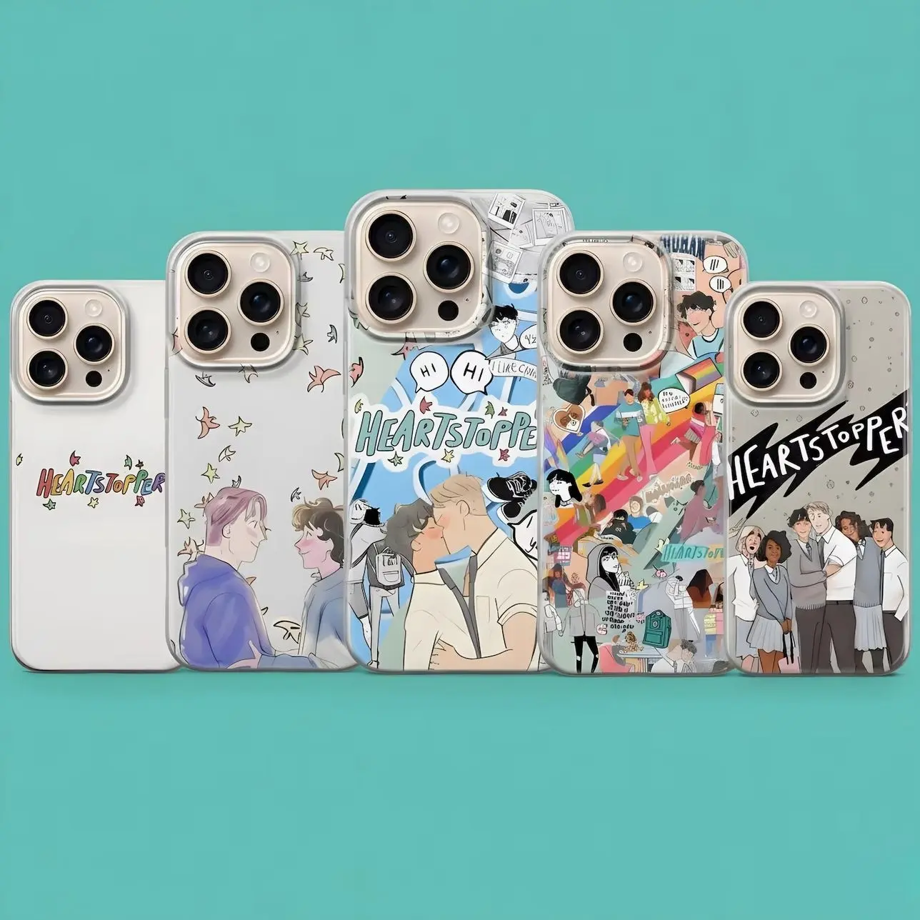 Heartstopper Phone Case, LGBTQ Series Cover for iPhone 17 Pro Max, 16e, 15, 14, 13, 12, Samsung S26 Ultra, S25 FE, A56, S24, Pixel 10, 9A