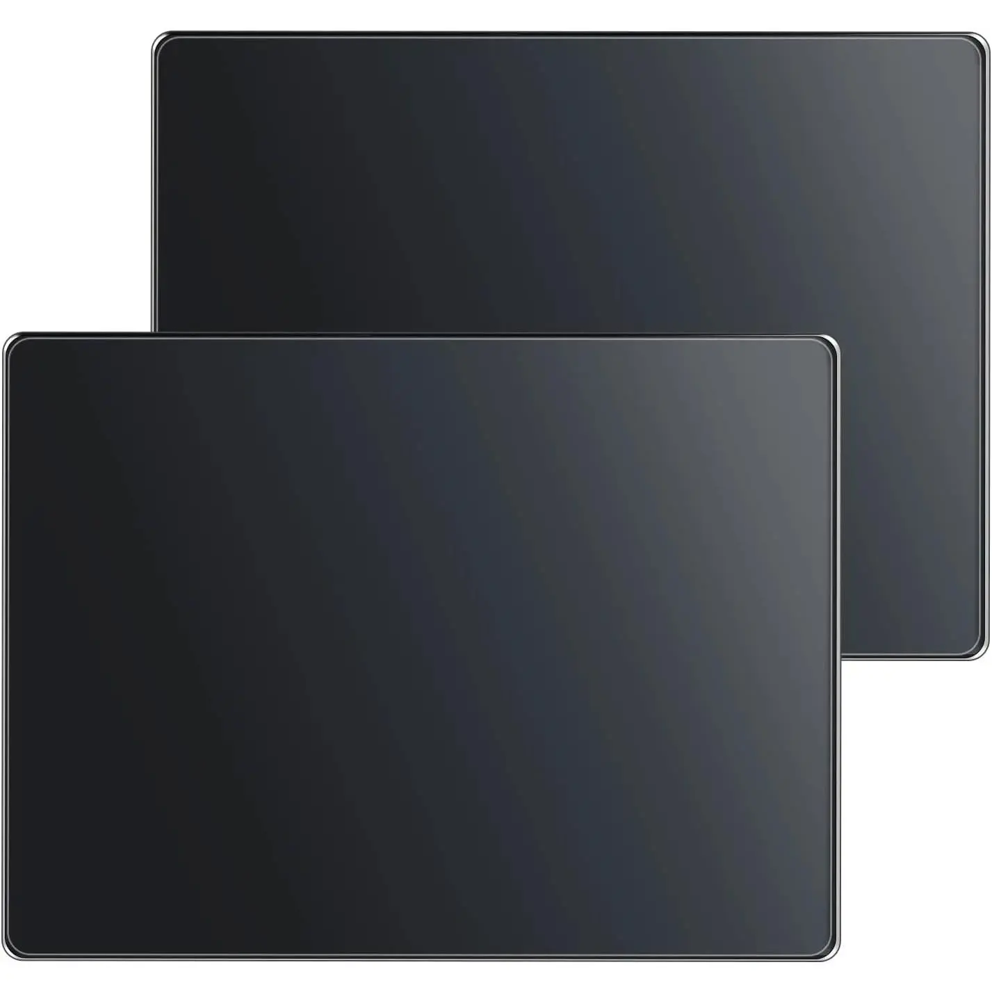 Tempered Glass Cutting Board, Glass Cutting Boards for Kitchen,Non-slip Chopping Board,Kitchen countertop,Table protection,Heat Resistant, Shatter Resistant (Black)