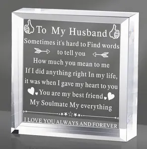 To My Husband Gift for Him Anniversary Birthday Gifts for Boyfriend I Love You Gift for Him Fiance Husband Keepsake for Groom Engagement Wedding Valentine Christmas Father's Gift Day