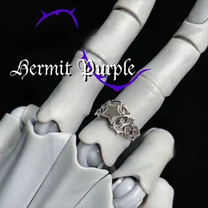 Bizarre Adventure cosplay ring Hermit Purple Ring - Joseph Joestar Thorn Jewelry
