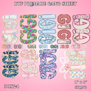 Floral Gigi 30x24 - DTF PREMADE GANG SHEET