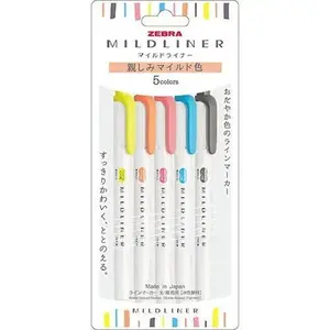Mildliner Double-Sided Highlighter- 5-Color Set