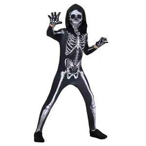 AYJKSEVEN Unisex Jumpsuit for adult -Black and White Halloween Jumpsuit Costume compatible like Skeleton Menswear Clothing Man Bestie