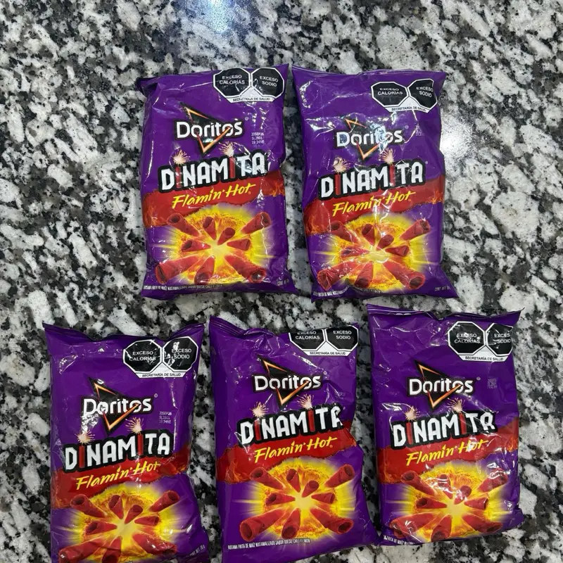Doritos Dinamita Flamin' Flavor Tortilla Chips, 5-Pack Snack Bundle