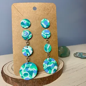 Stunning Earring Set - 2 Pairs - Dangle Earrings and Studs