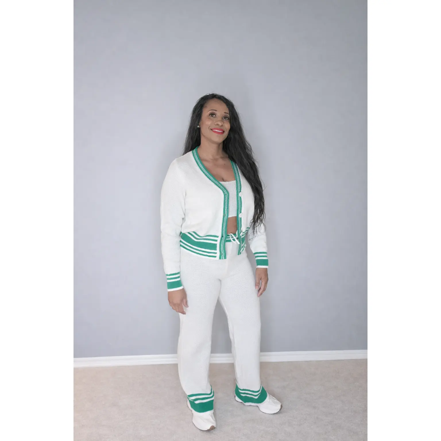 Classic Varsity Knit Two-Piece Set