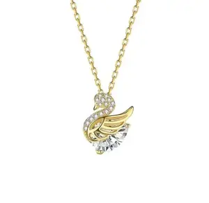 Diamond Encrusted Little Swan Necklace