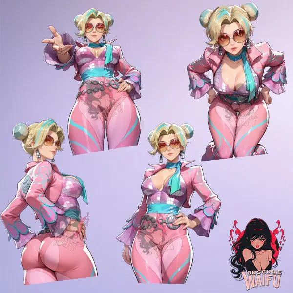 Sue Storm (Prism Parade) Rivals Waifu Decal Stickers - 4 Pack