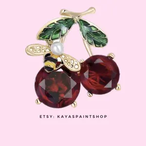 Cherry Bee Gold Brooch!