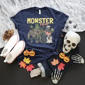 Halloween Monster Mash Tshirt -Vintage Halloween Shirt - Cute Halloween Shirt