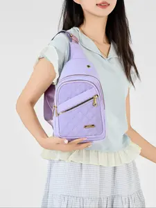 Women's Fashionable Multi-Functional Crossbody Chest Bag - Lightweight, Sleek Design, Multiple Pockets, Adjustable Straps, Spacious, Crossbody-Shoulder Bag for Travel and Everyday Use