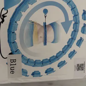 Infinity Weighted Hula Hoop for Adult, 2 in 1 Smart Exercise Hoop for Women Abs Workout, 24 Detachable Knots