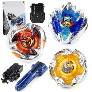 Metal Battle Top Beyblade Toy Burst Top X Toy UX Series UX-01-02-03 Blue Dragon Sword Combat Top Box Round Steel Alloy Durable Anime Design