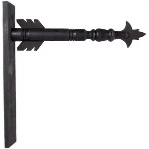 Black Wood Arrow Wall Decor Holder With Changeable Signs