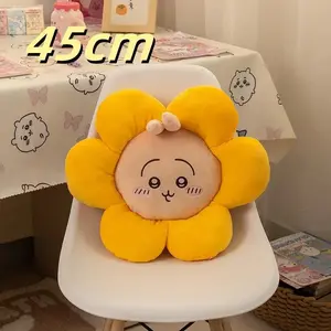 Kawaii Anime Sitting Cushion Chiikawa Usagi Hachiware Plush Cushion Seat Pad For Sofa Bed Throw Pillow Home Decor Girl