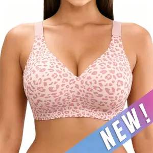 Women Jelly Bras Wirefree Full Coverage No Underwire Everyday Bras Comfortable Wireless Padded Tshirt Bra