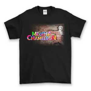 Meccha Chameleon Game Ver2 Gildan Heavy Cotton T-Shirt, Viral Indie Game Graphic Tee, Retro Gaming Shirt, Unisex Gamer Streetwear, Video Game Fan Gift, Casual Graphic Tee
