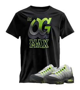 AM 95 OG NEON Big Bubble Match Shirt, Max OG 95 Graphic Tee, 90s HipHop Tee, Gift For Women and Men, Unisex T-Shirt, Cozy Gift