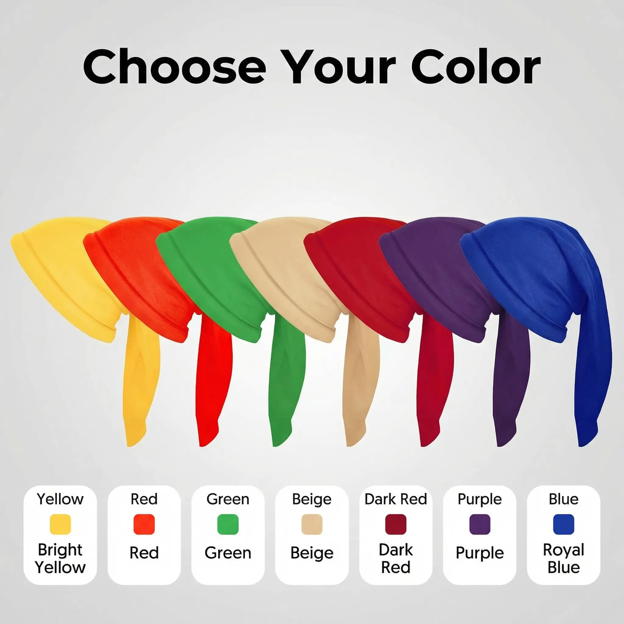 1PC Christmas elf hat for women, soft long-tail Santa helper cap, festive holiday costume hat for Christmas party, cosplay and photo props